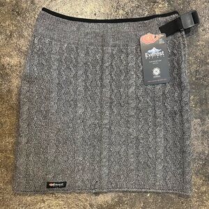 Everest Designs Wool Gray Braided Knit Mini Skirt Women’s Small NWT Nepal